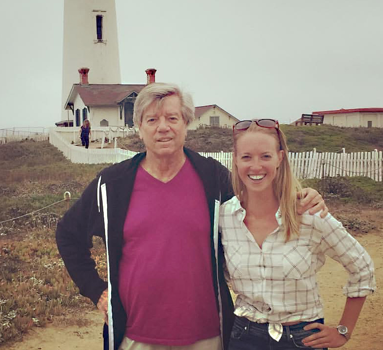 Chemical ecologist Jeffrey Aldrich with his daughter, Ellison Aldrich.