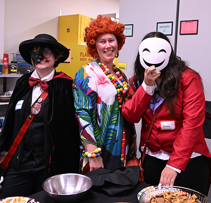 Joining in the fun: McKenna Ward, Tabatha Yang and Juliana Campos. (Photo by Kathy Keatley Garvey)