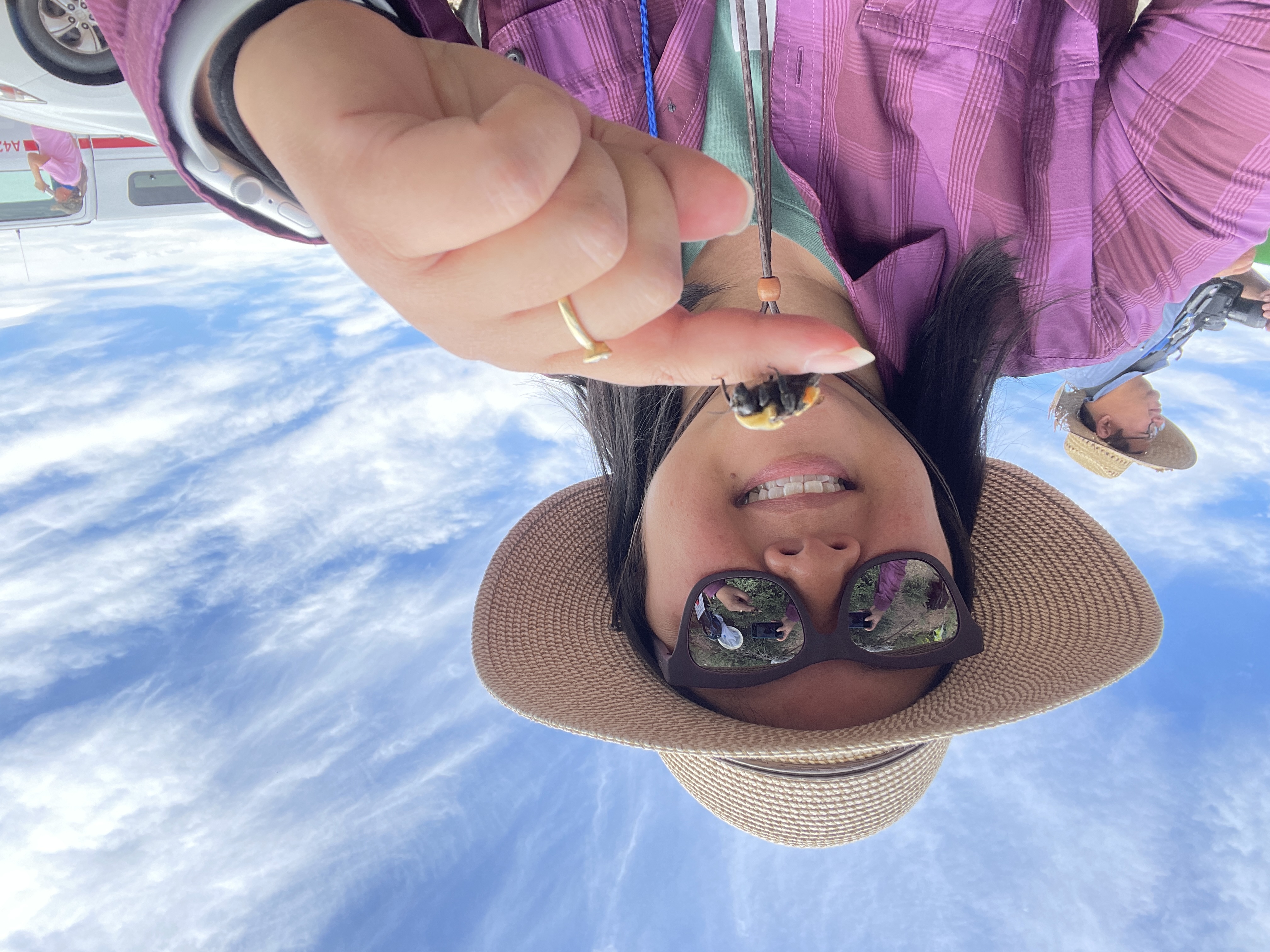 Lesley Hamamoto, the 2026 winner of the Robbin Thorp Memorial First-Bumble-Bee-of-the-Year Contest, is a bumble bee enthusiast and member of the California Bumble Bee Atlas.