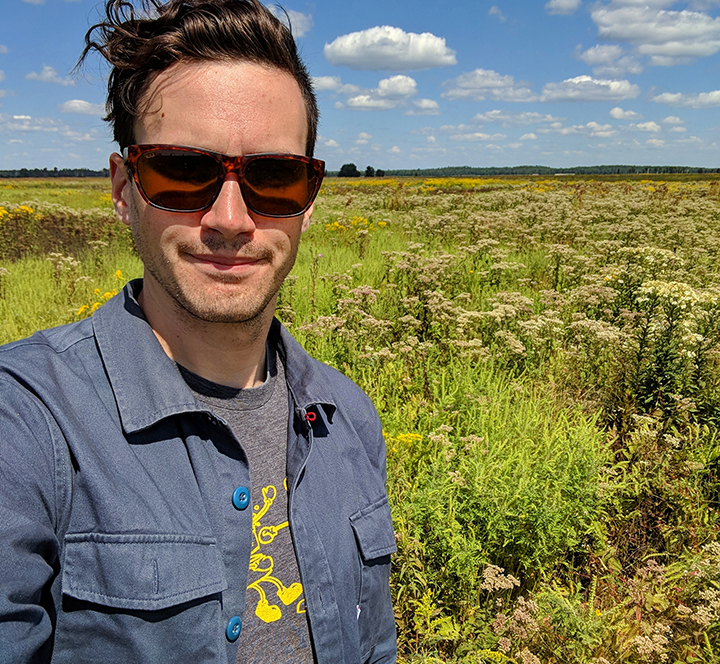 Bumble bee ecologist Jeremy Hemberger