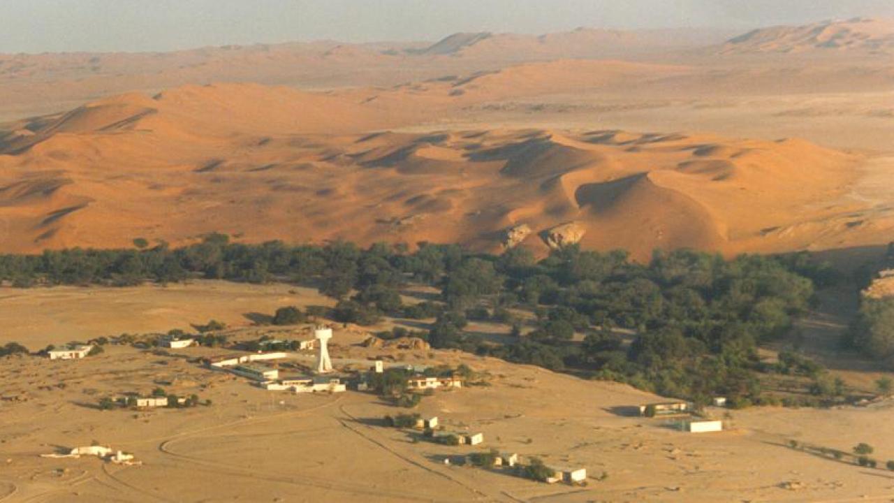 Aerial view of Gobabeb Namib Research Foundation (Image courtesy of Wikipedia)