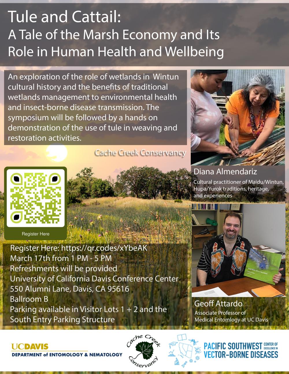 Wetland Symposium flyer with QR code