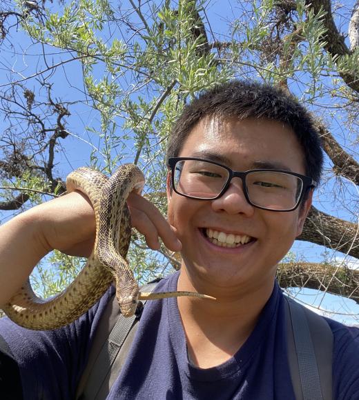 Photo of Kaitai with snake