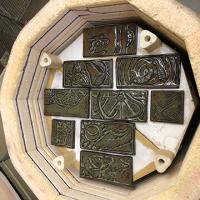 Tiles Glaze Fired in Kiln