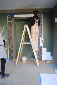 Amanda Larson Installing Top tiles