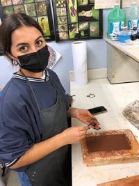 clay in mold