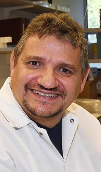 Researcher Christophe Morisseau of Hammock lab (Photo by Kathy Keatley Garvey)