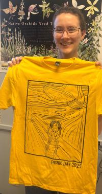 Abigail Lehner designed this "Scream" T-shirt, featuring an American cockroach