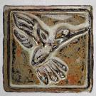 This tile shows a hummingbird symbol common to ancestral people of the Sonoran Desert.