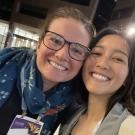 At the Entomological Society of America meeting, doctoral candidate Mia Lippey (right) takes a selfie with Bodil Cass, former postdoctoral scholar in the lab of UC Davis distinguished emeritus professor Jay Rosenheim. Lippey won a coveted President's Prize for her presentation, "A Big Data Approach to Characterizing Impacts of Climate Warming on Agricultural Arthropod Populations."