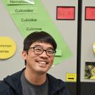 Professor Louie Yang at the Bohart Museum of Entomology